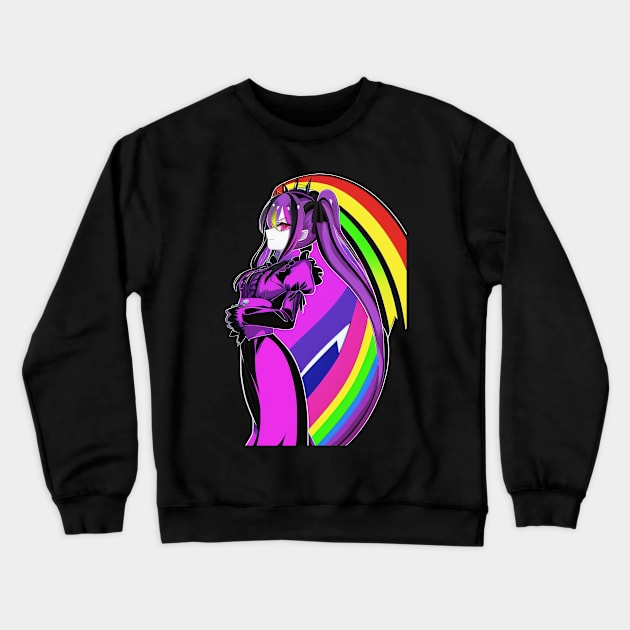 Gothic Mistress Crewneck Sweatshirt by DeathAnarchy